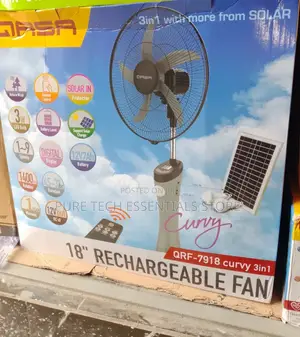 Original Qasa 18" 3 in 1 Rechargeble Standing Fan