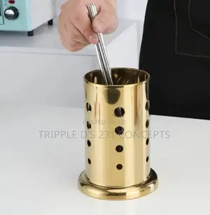 Stainless Steel Gold Cutlery Holder Drainer 