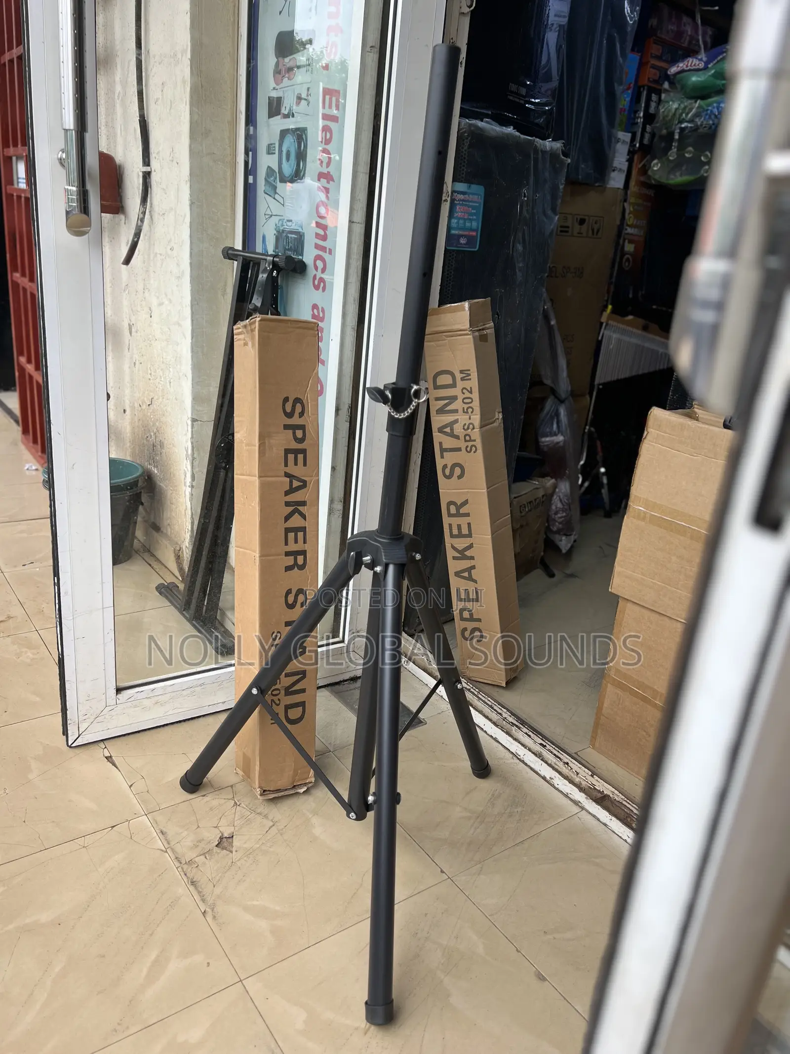 Tripod Speaker Stand Adjustable Holder Mount, Durable 4 Large Speaker