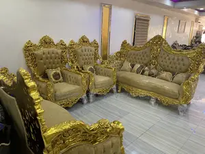 Egyptian Sofa Set Comes With Center Table and 2 Side Stools