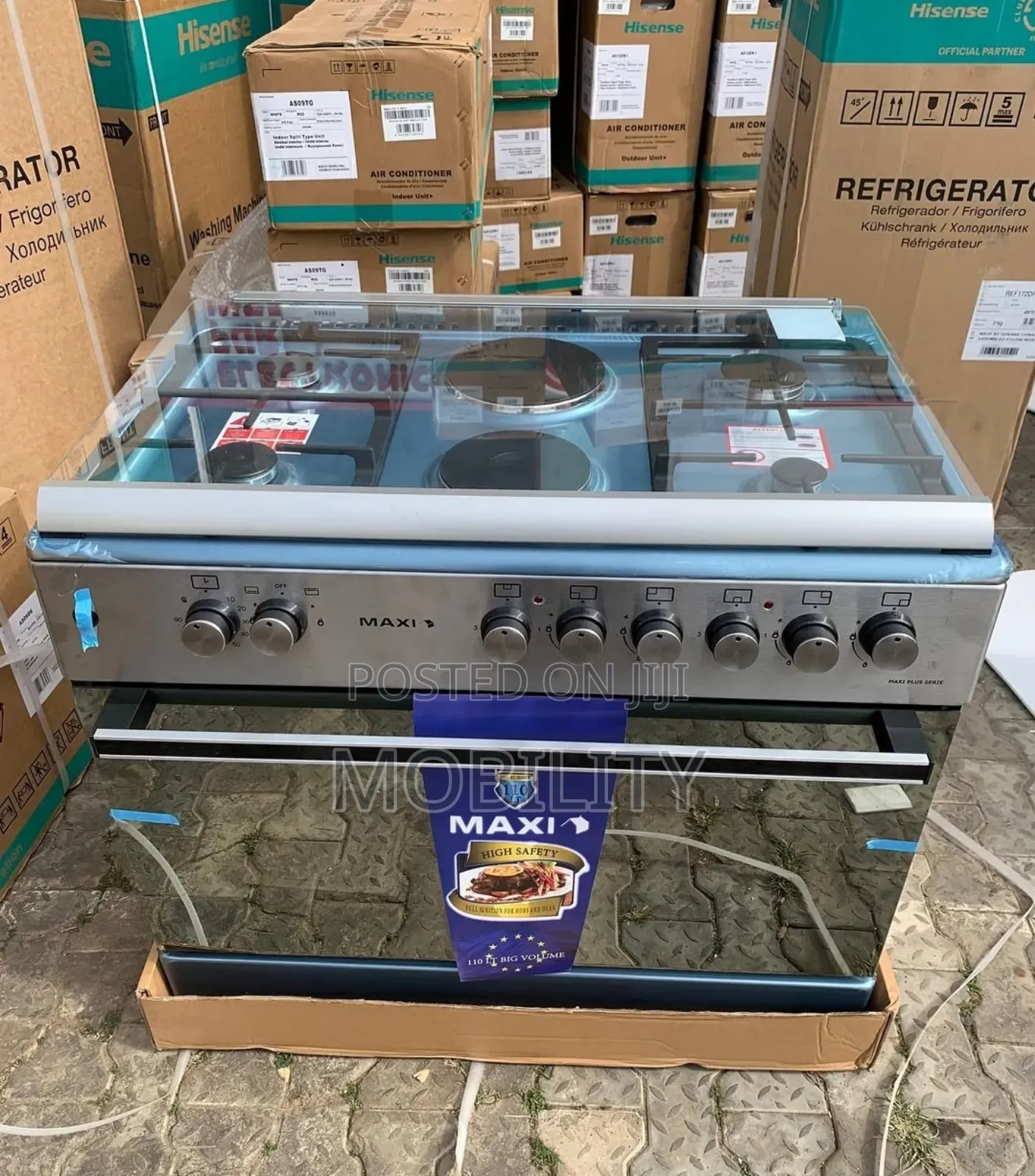 Maxi Style 60*90 (4+2) Inox Gas Cooker