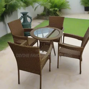 Rattan Furniture Set With 4 Chairs