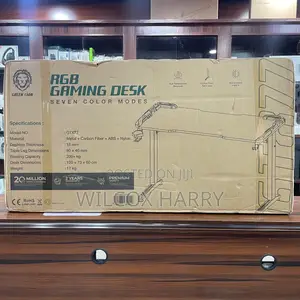 Adjustable Arm Gaming Table Office Desk With RGB Light Greenlion Gtx77