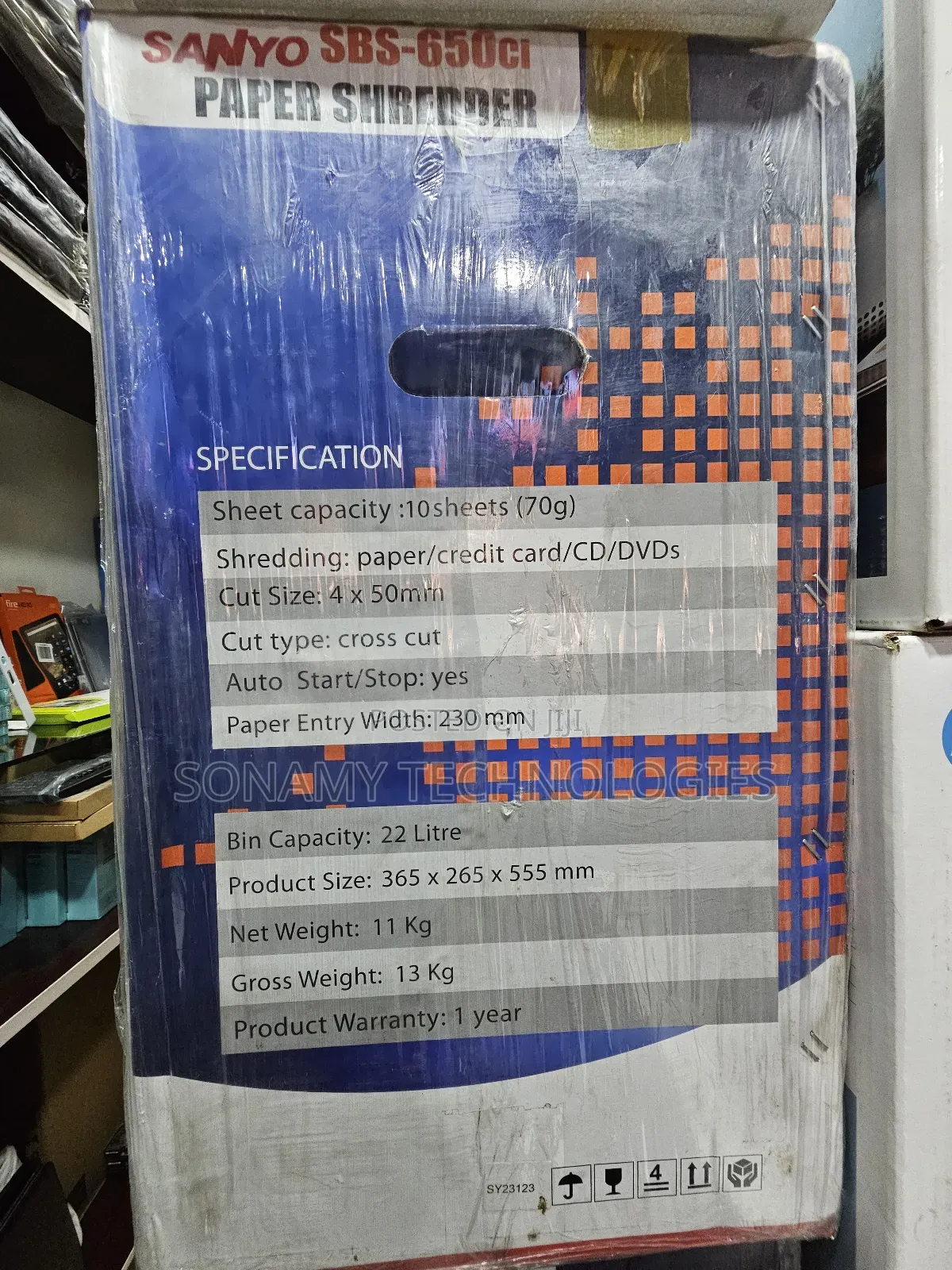 Sanyo Shredder Sbs 650