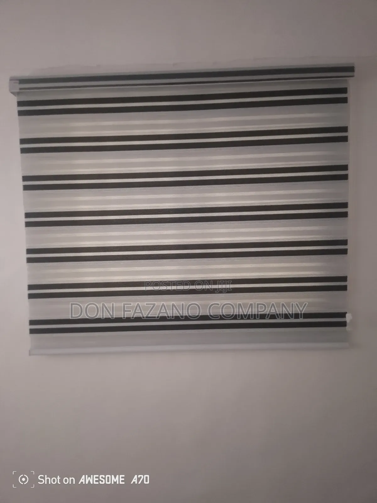 Black Line Window Blind