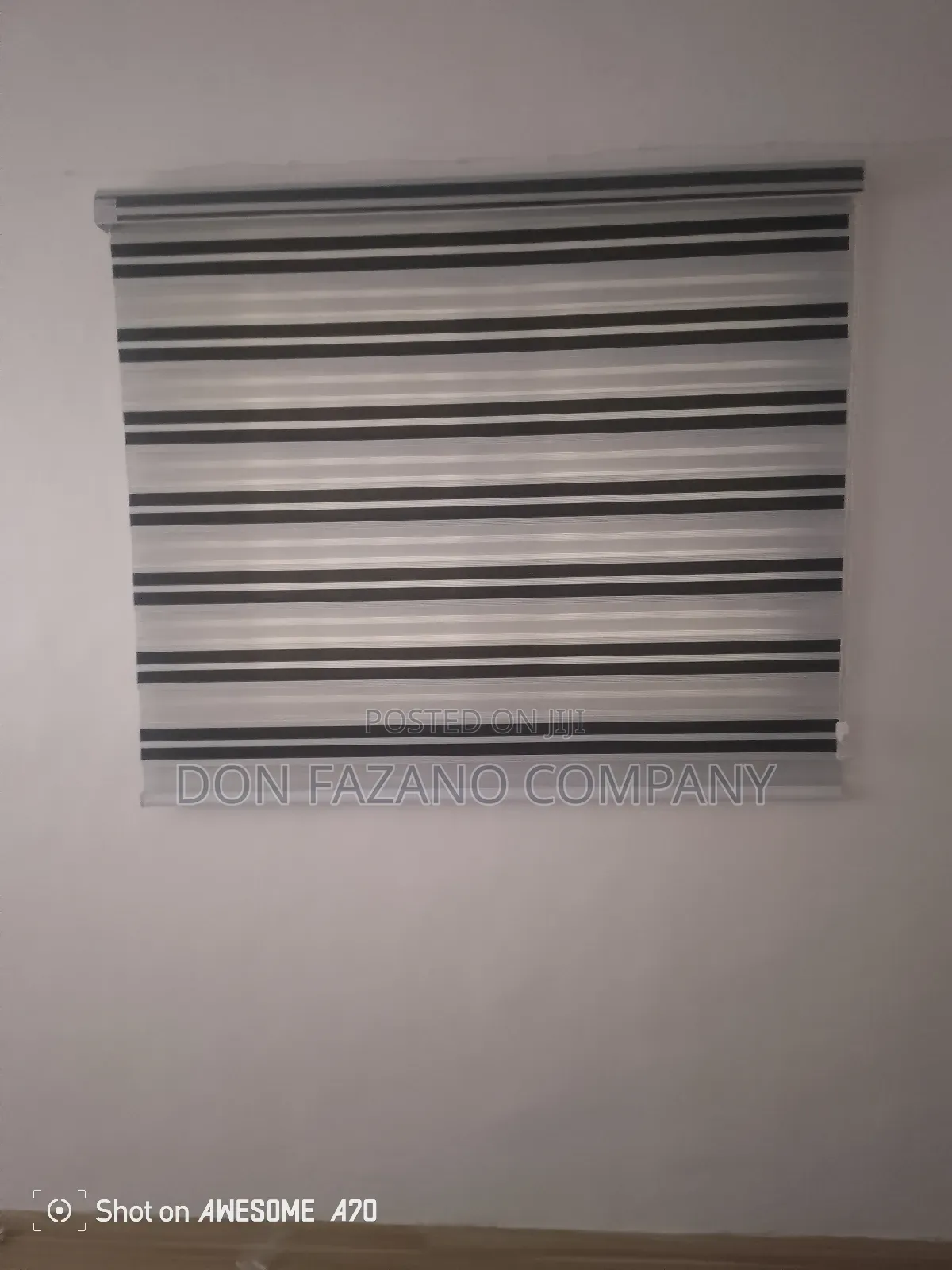 Black Line Window Blind