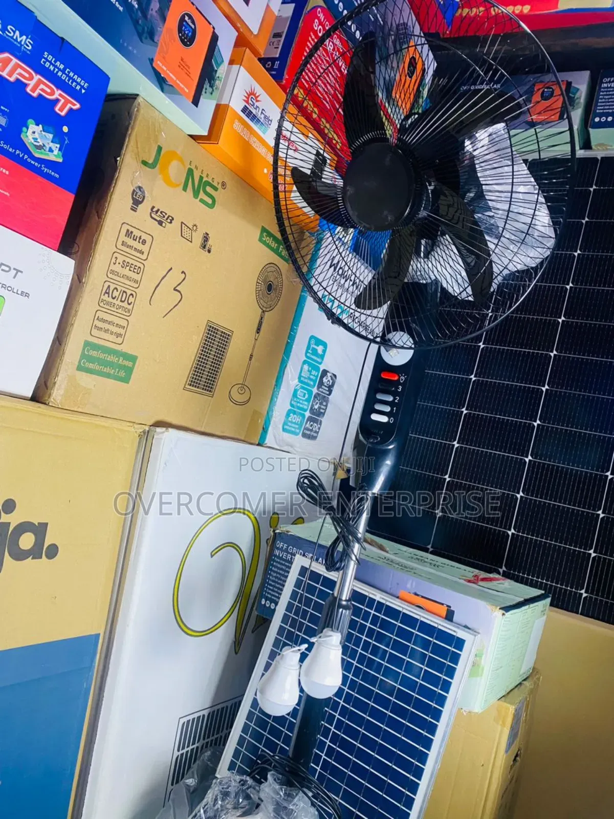 Solar Fan With Panel