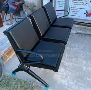 Heavy Duty Waiting Vistors Chair - Full Black