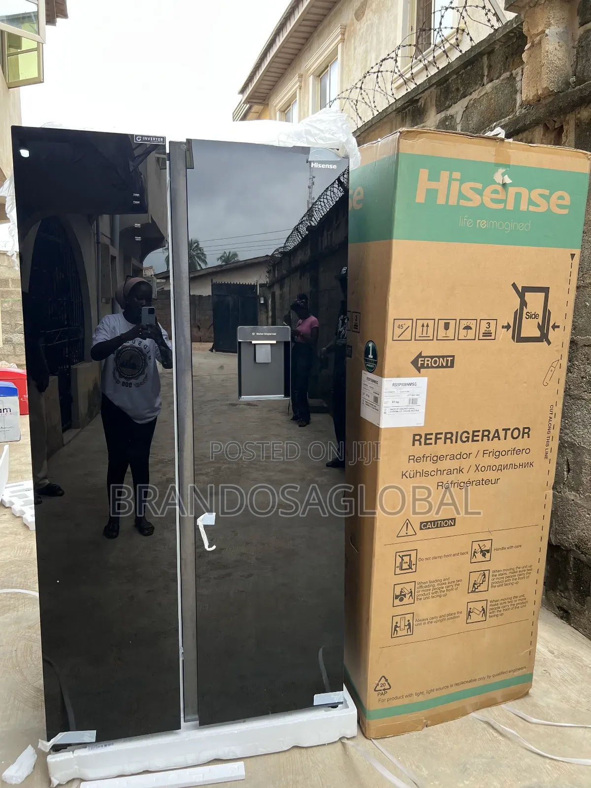 Frost Free-529l Hisense Rs5p558nmsg Elegant Black Finish