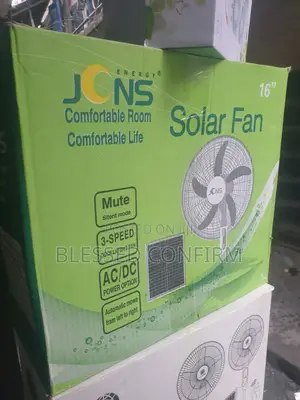 16" JCNS Solar Rechargeable Fan
