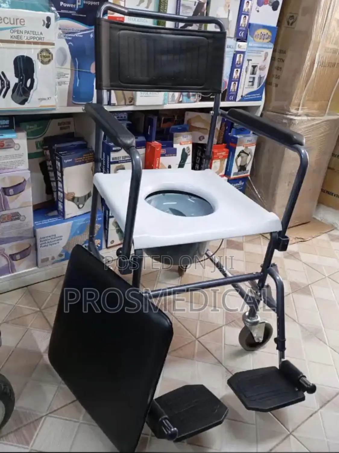 Commode Wheelchair | Pusher