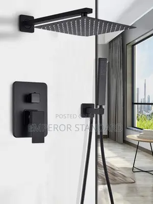 Black Condit Shower Mixer Tap 5 Way Shower