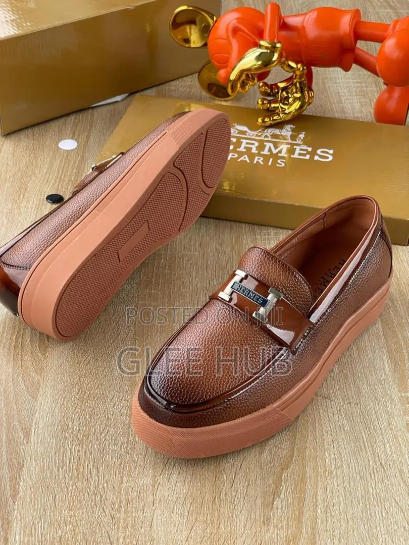 Matte Hermes Loafers