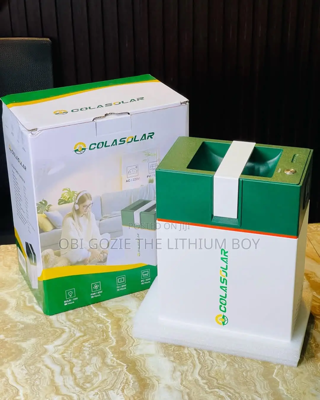 1kwh 200w Cola Solar Generator Available