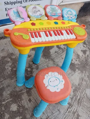 Table Top Piano and Chair