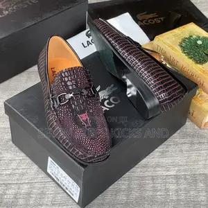 Original Quality Lacoste Croc 🐊 Skin Luxury Men Shoe