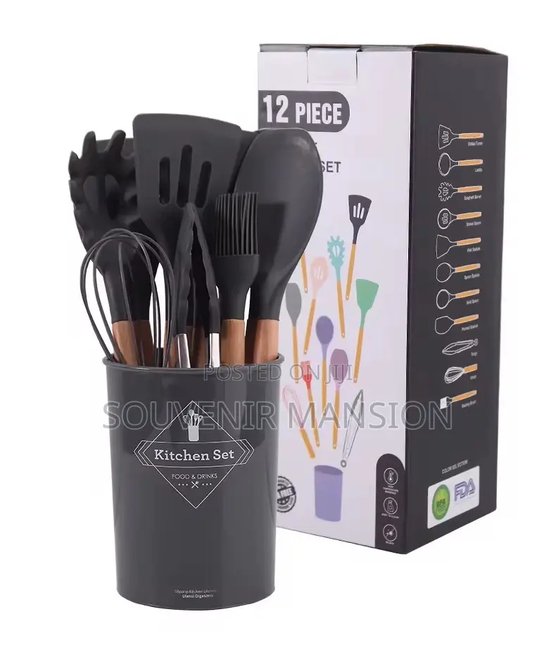 12pieces Kitchenware With Wooden Handle