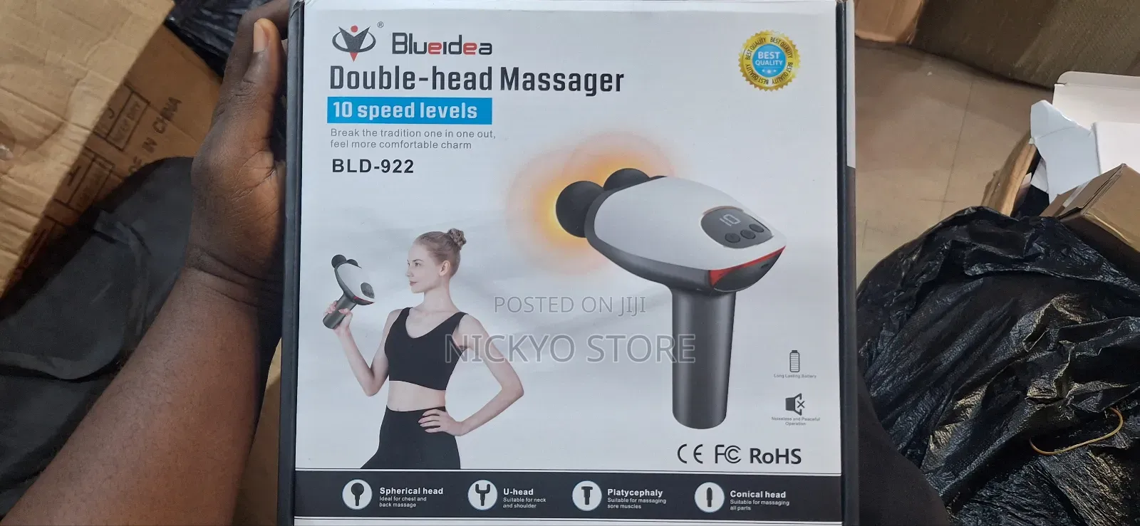 Blueidea Double-Head Massager – Model BLD-922