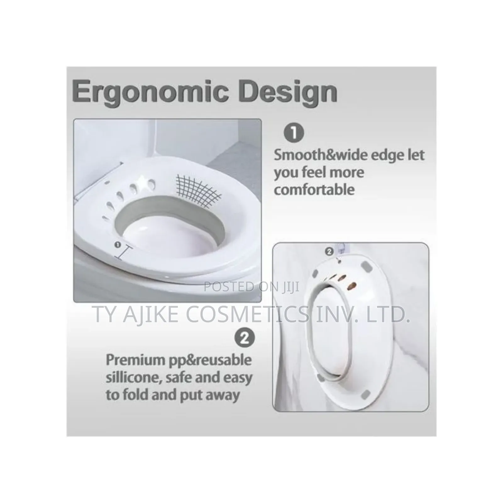 Collapsible Postpartum Sitz Bowl With Flusher