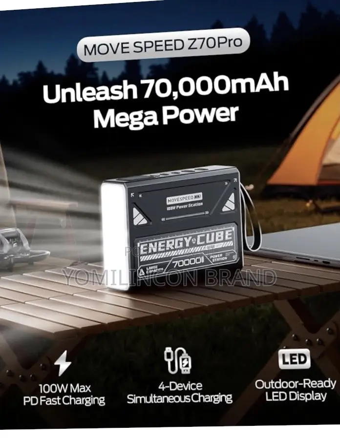 Move Speed Power Bank 70,000mah 100w - Yomilincon Brand Price: ₦ ...