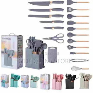 19pcs Silicon Cooking Spoon Knife Set