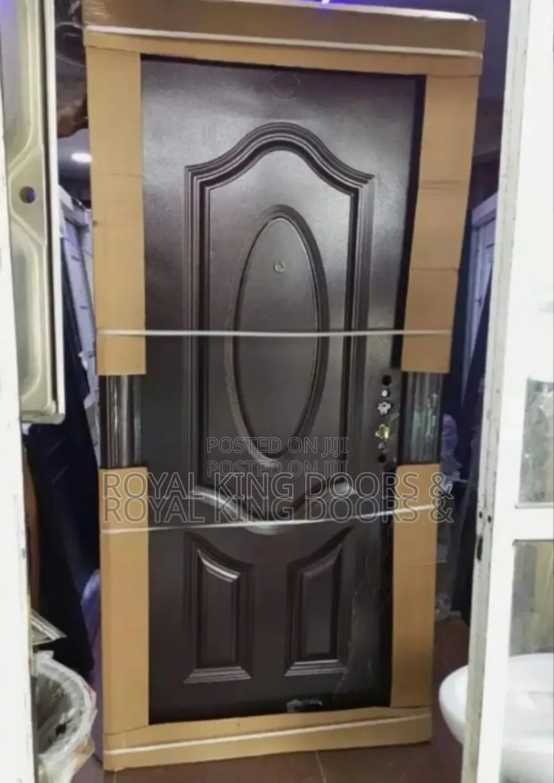 Brown 70mm Steel Security Doors