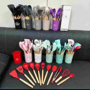 Silicon Cooking Spoon Set