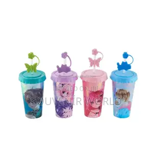 Children's Water Bottle Cup And Straw