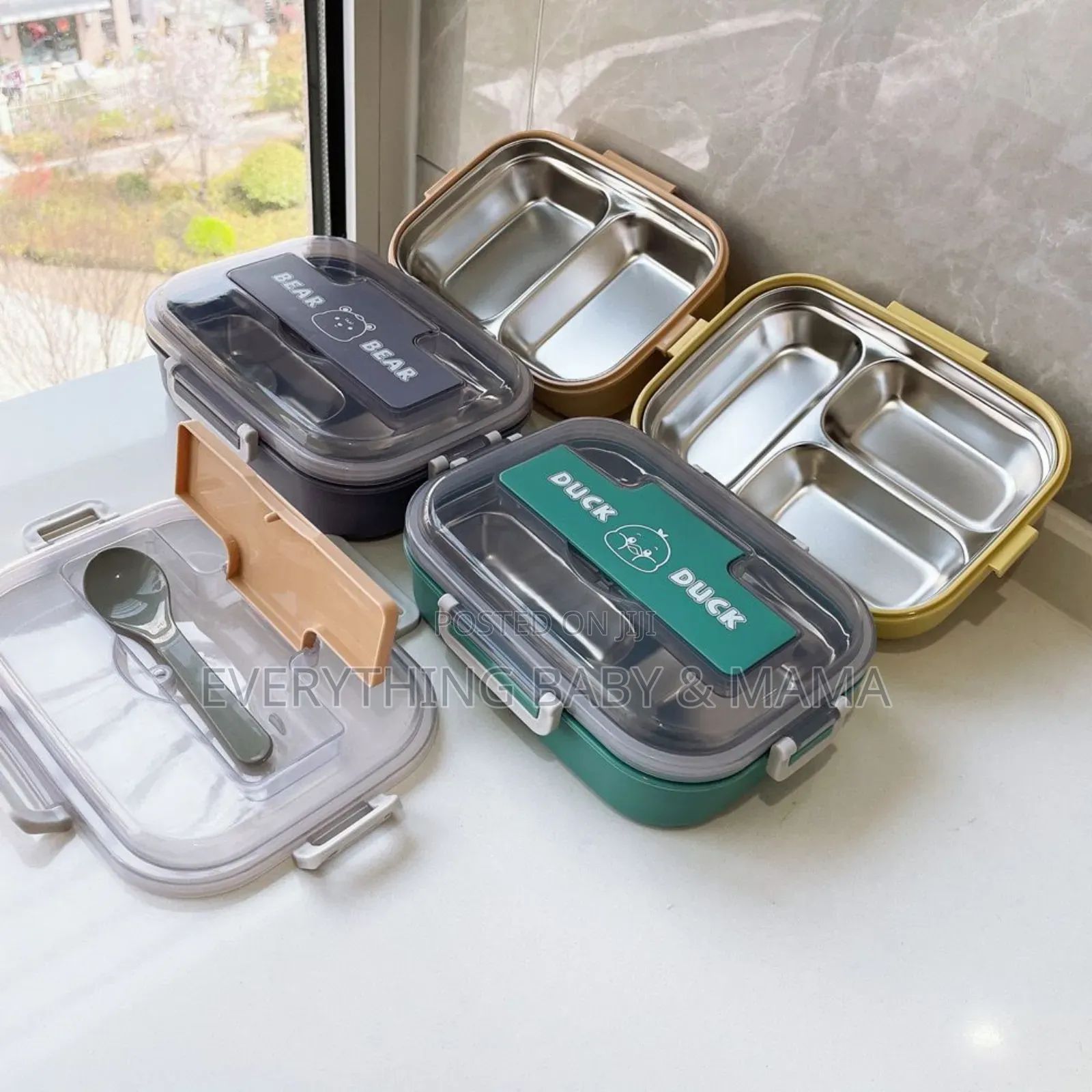 Children 3 Compartment Food Flask