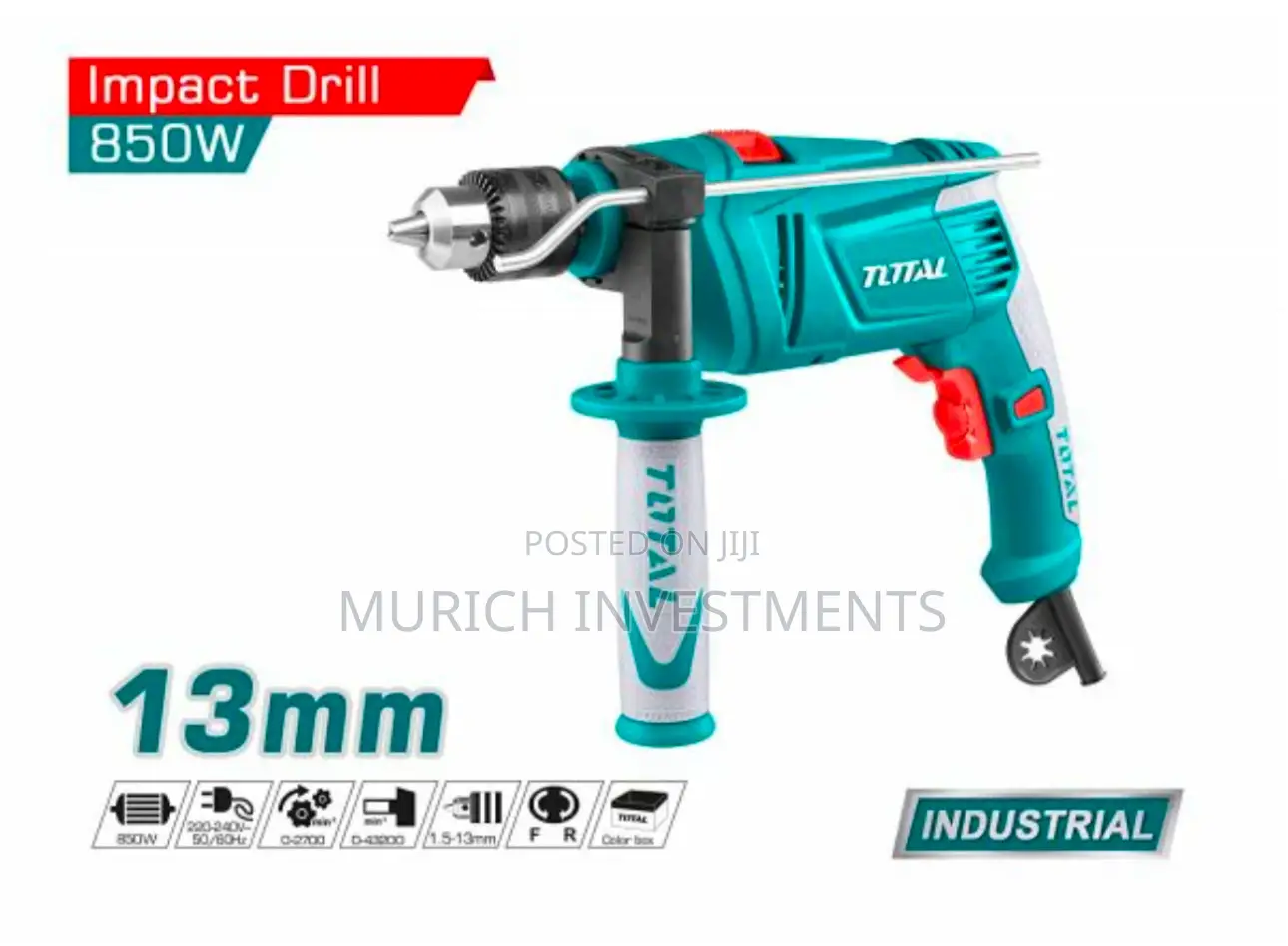 Total Impact Drill 850w 13mm