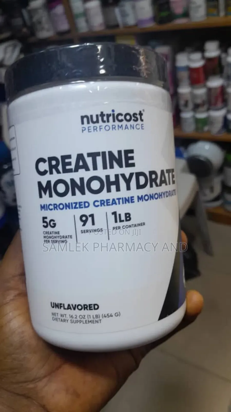Nutricost Creatine Monohydrate Powder Unflavored -91servings