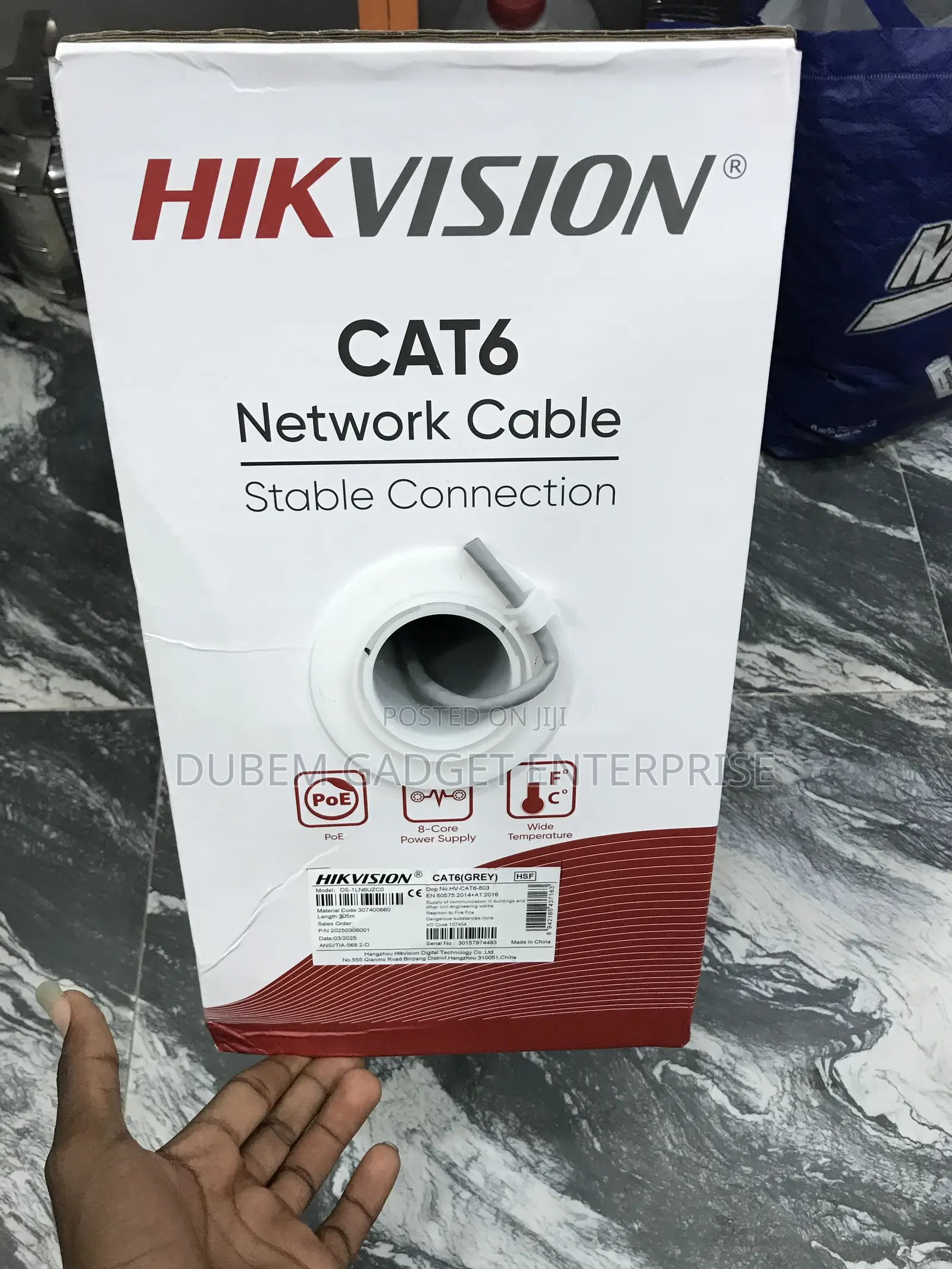 Hikvision Cat6 Network Cable