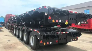 120tons Back Laoder 40feet Lowbed Trailer.