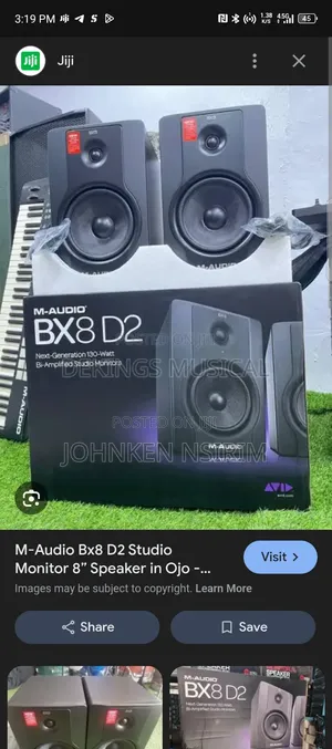 Original M Audio Bx8 D2 Studio Monitor