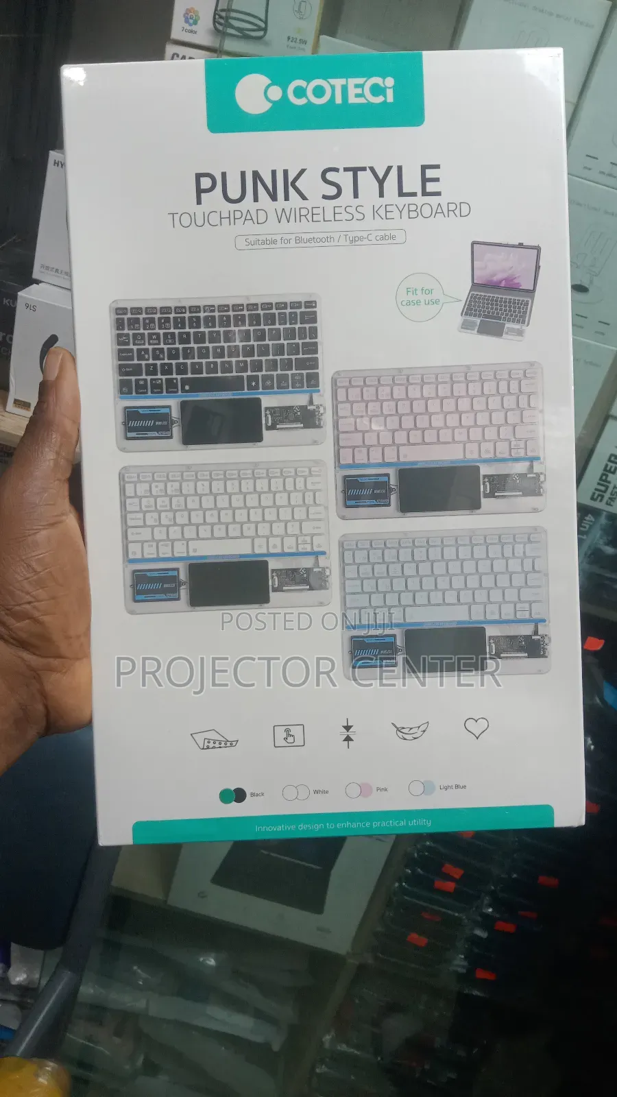 Coteci Wireless Keyboard for Tabs (Touchpad)