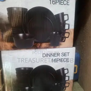 16pcs Dinner Set Black