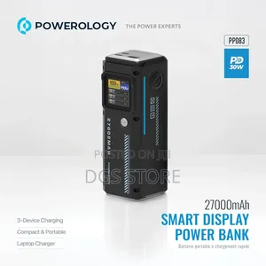 Powerology Pp083 27,000mah Pd 140w Smart Display Power Bank
