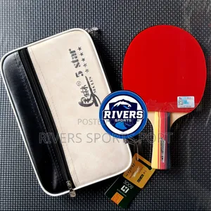 Malin 5 Star Table Tennis Bat Racket Straight Grip