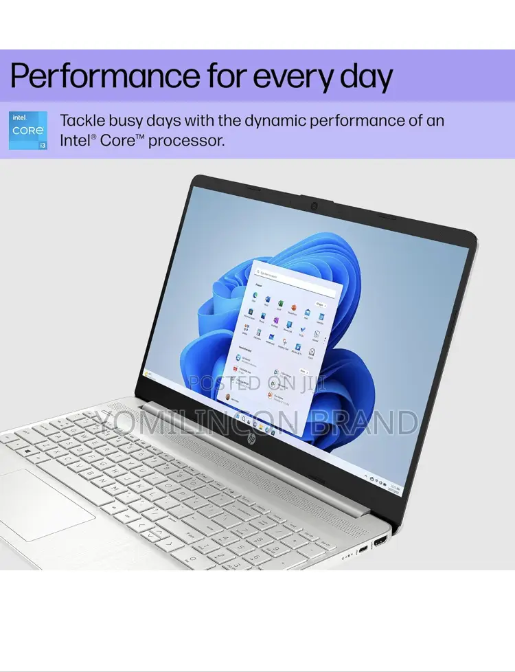 New Laptop HP 8GB Intel Core I3 SSD 256GB