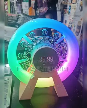 Ferris Wheel Rechargeable Bluetooth Speaker and Alarm Clock With Led