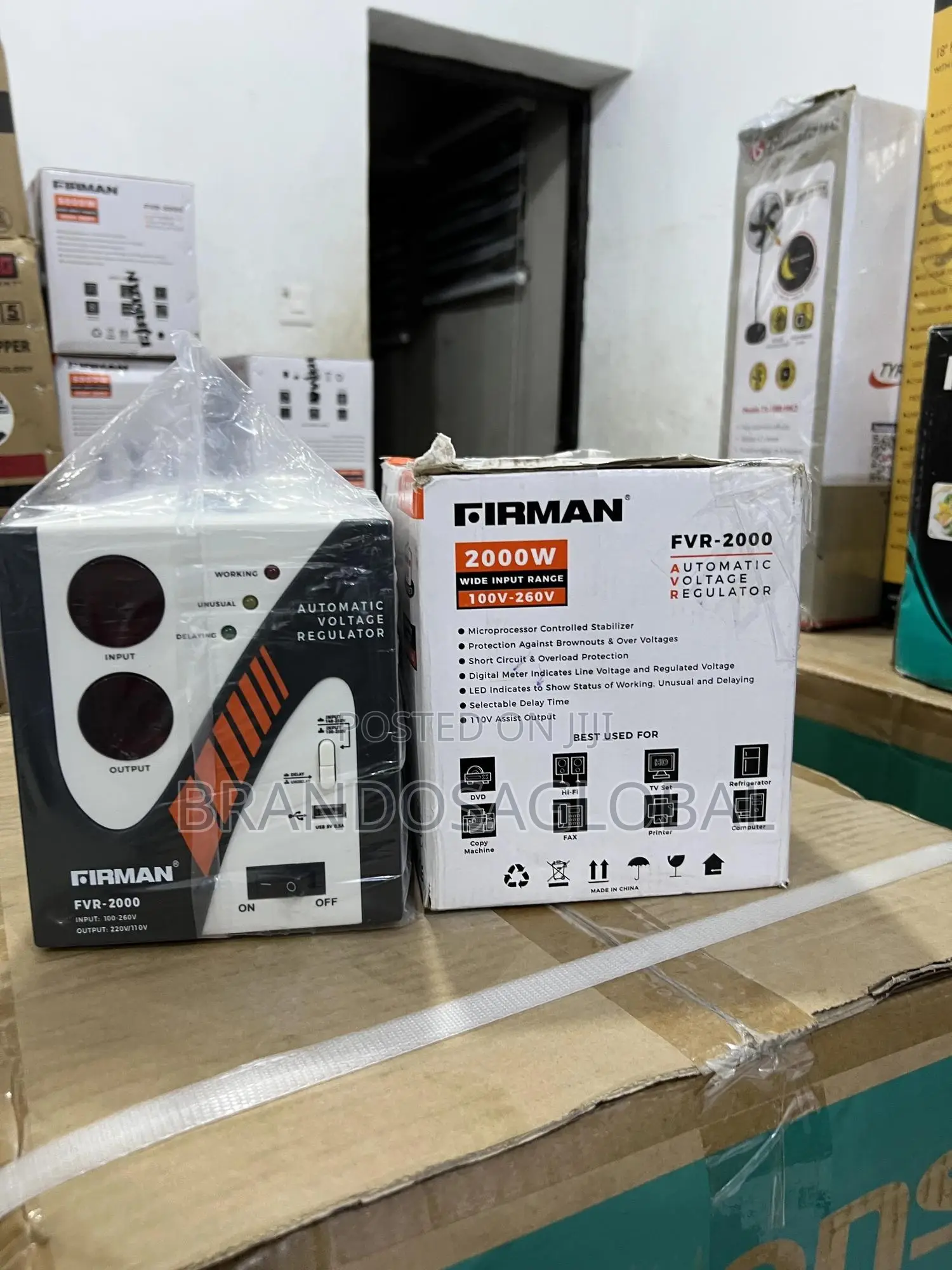 Firman Fvr‐2000 2 Kva Floor Stand Stabilizer With Led Display