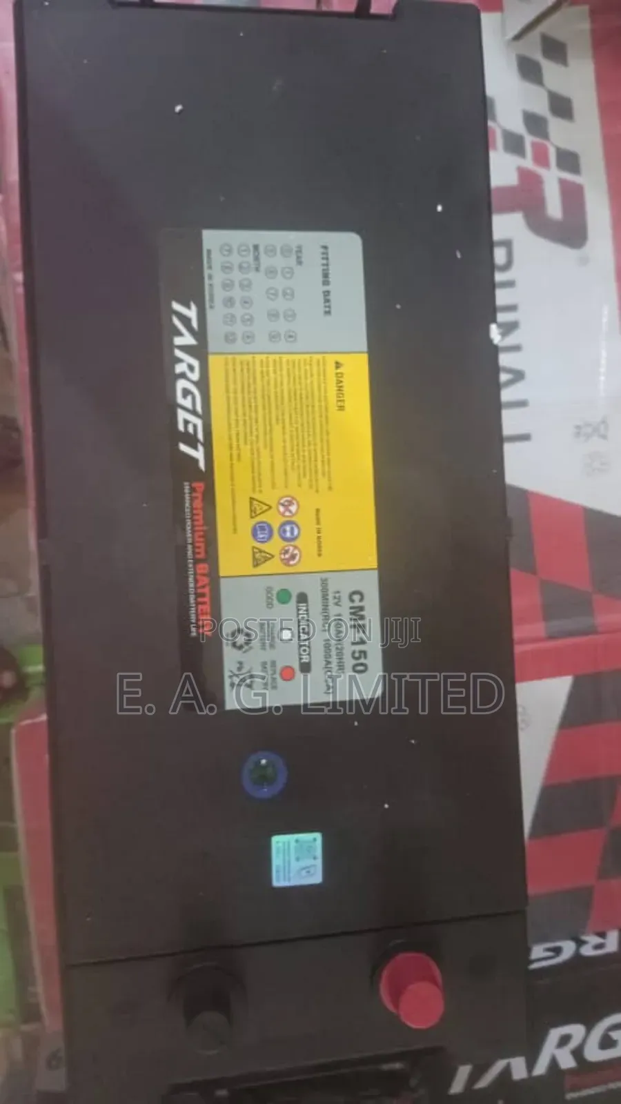 Target Battery Target Premium Battery Cmf150 Model, 12v 150ah. Made in Korea - E. A. G ...