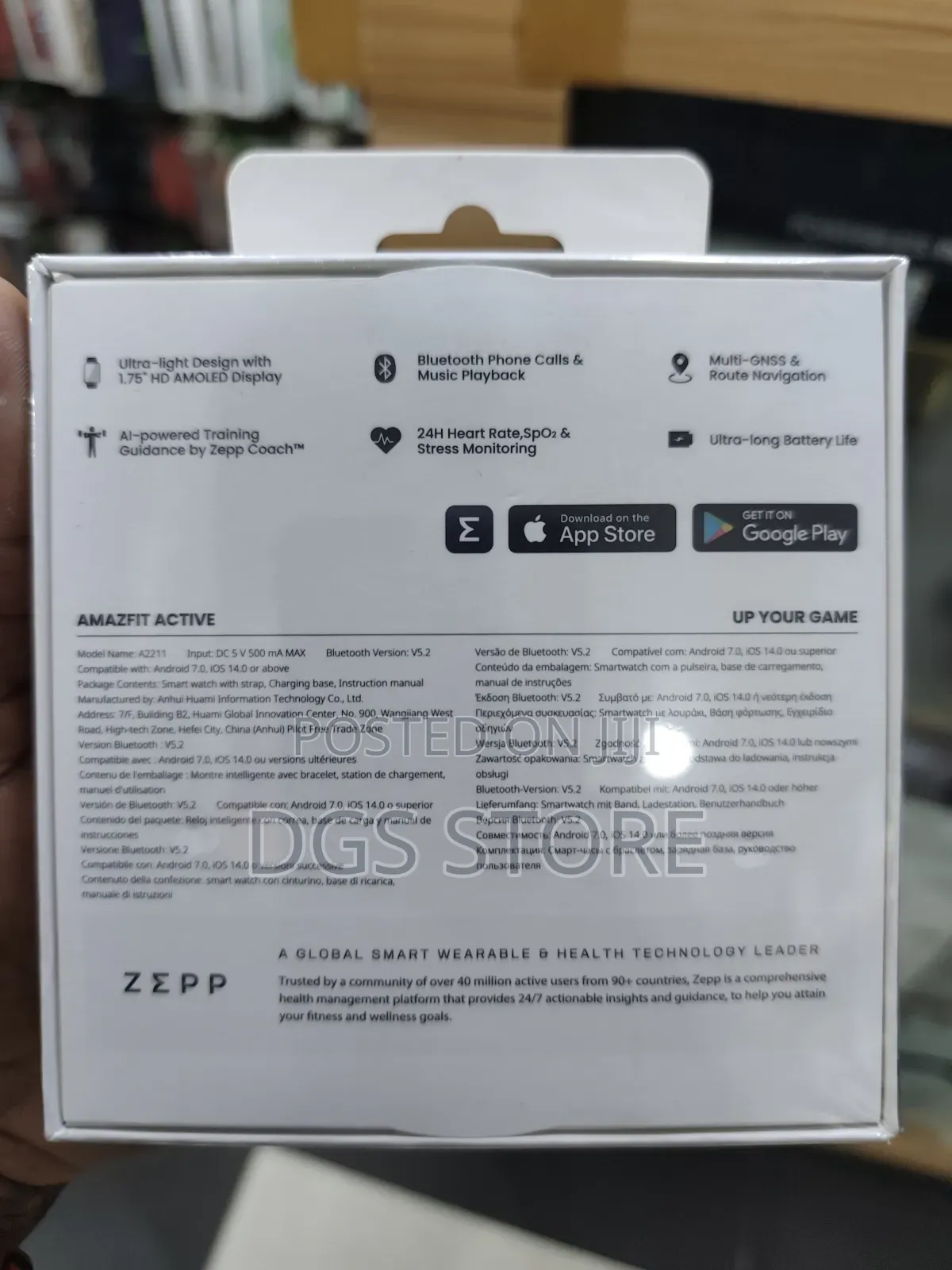 Amazfit Active 42mm Smart Watch 