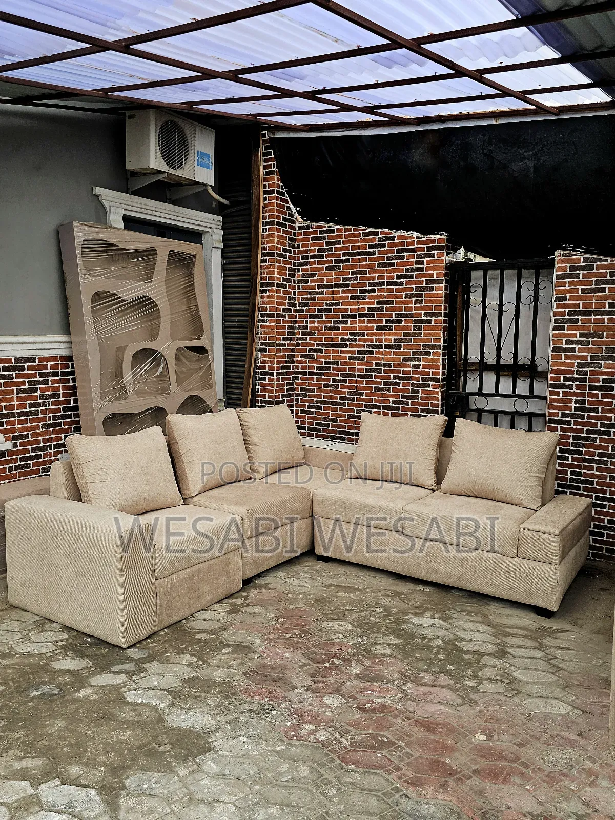 L-Shape Sofa With Quality Fabric