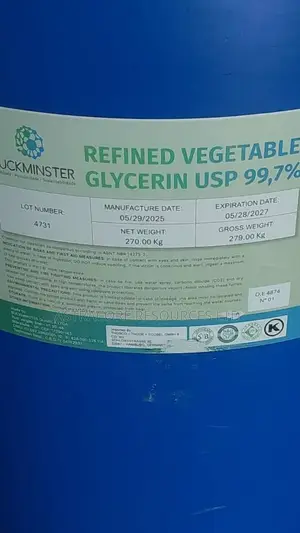Pure Glycerine–Food, Cosmetic Industrial Grade Local Export Supply