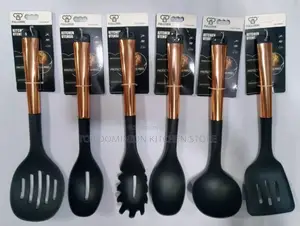 Golden Handle Nonstick Spoon Set