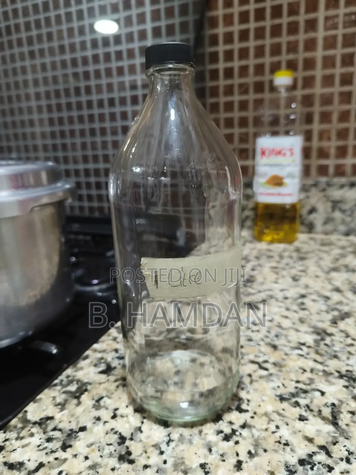 480pcs 1 Liter Glass Bottles and Rubber Corks