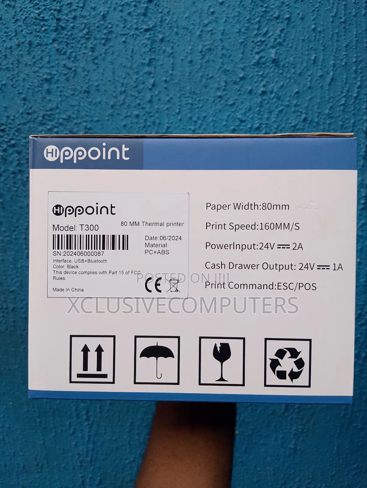 Hippoint 80mm Bluetooth Thermal Receipt Printer