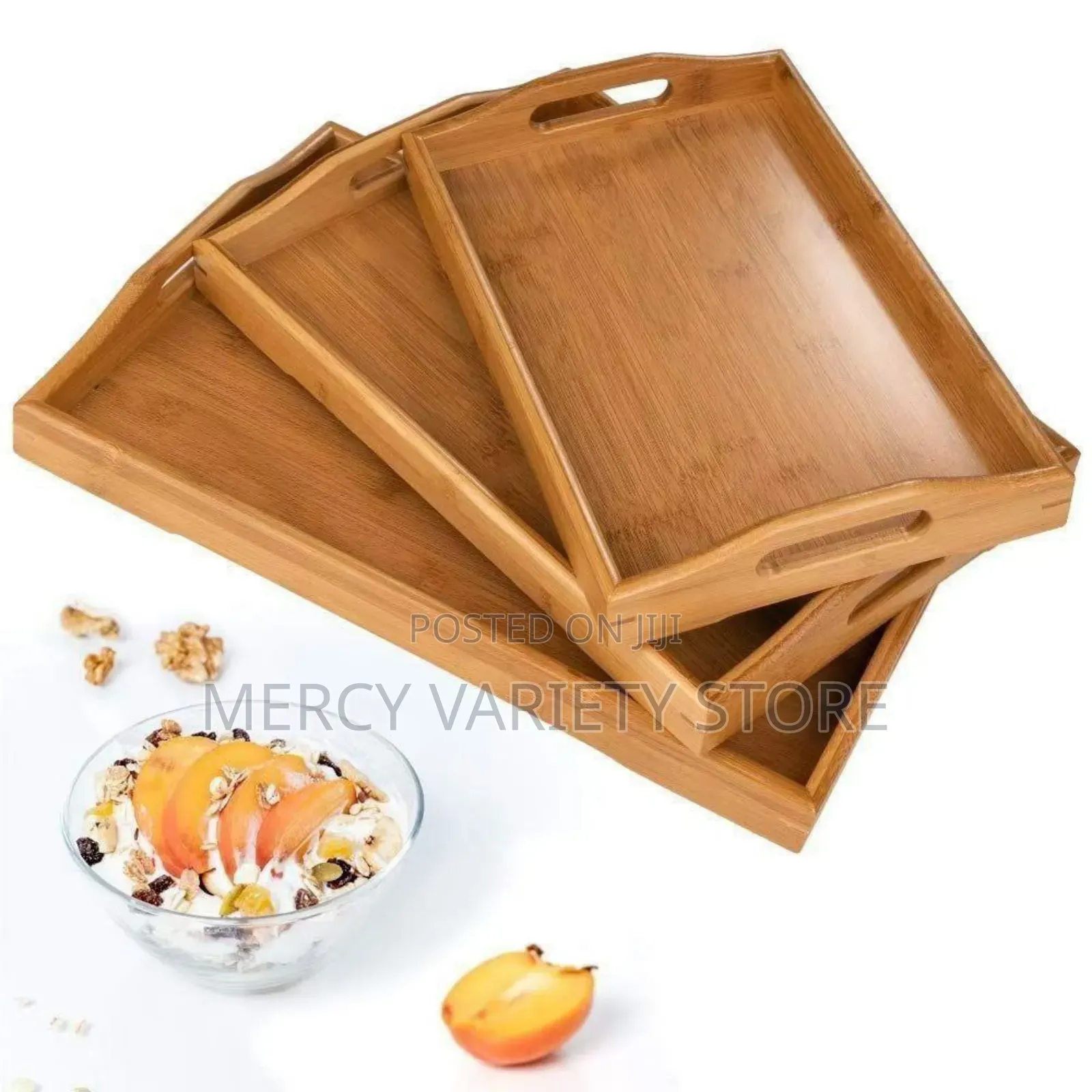 3in1 Bamboo Tray Set