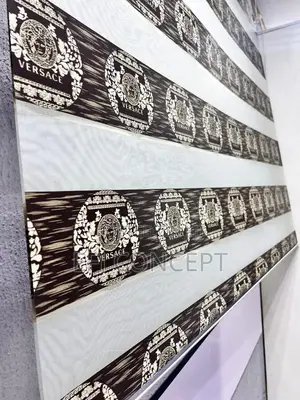 Black And White Window Blind Color Stripes